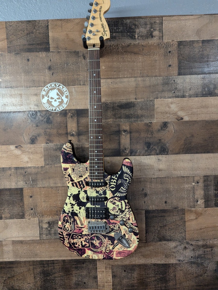 OBEY × SQUIER ストラトキャスター オーベイ スクワイヤー OBEY