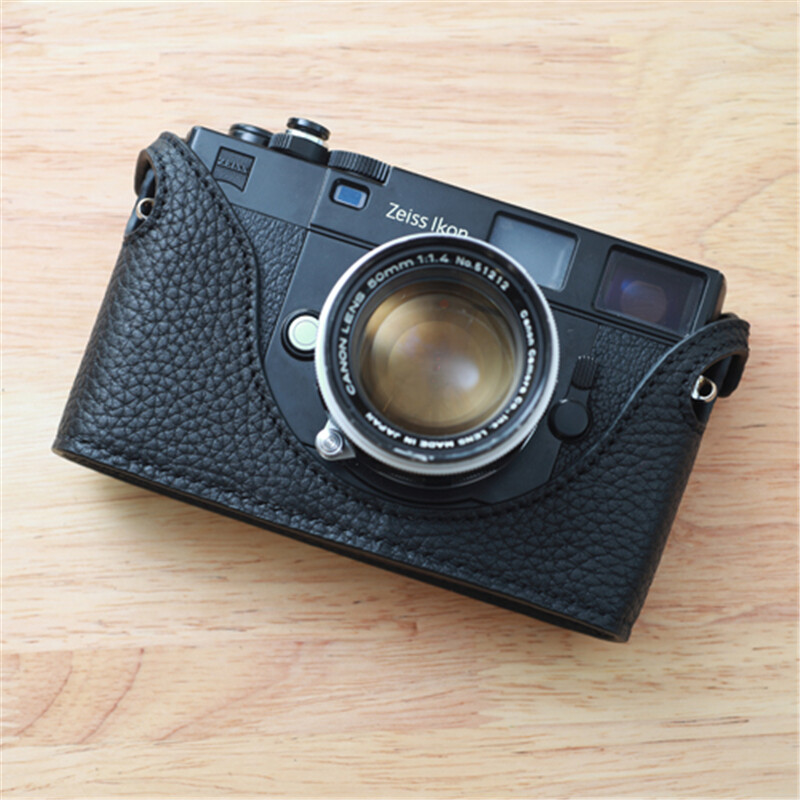 Funper Zeiss Ikon ZM Camera Half Case Genuine Leather Handmade