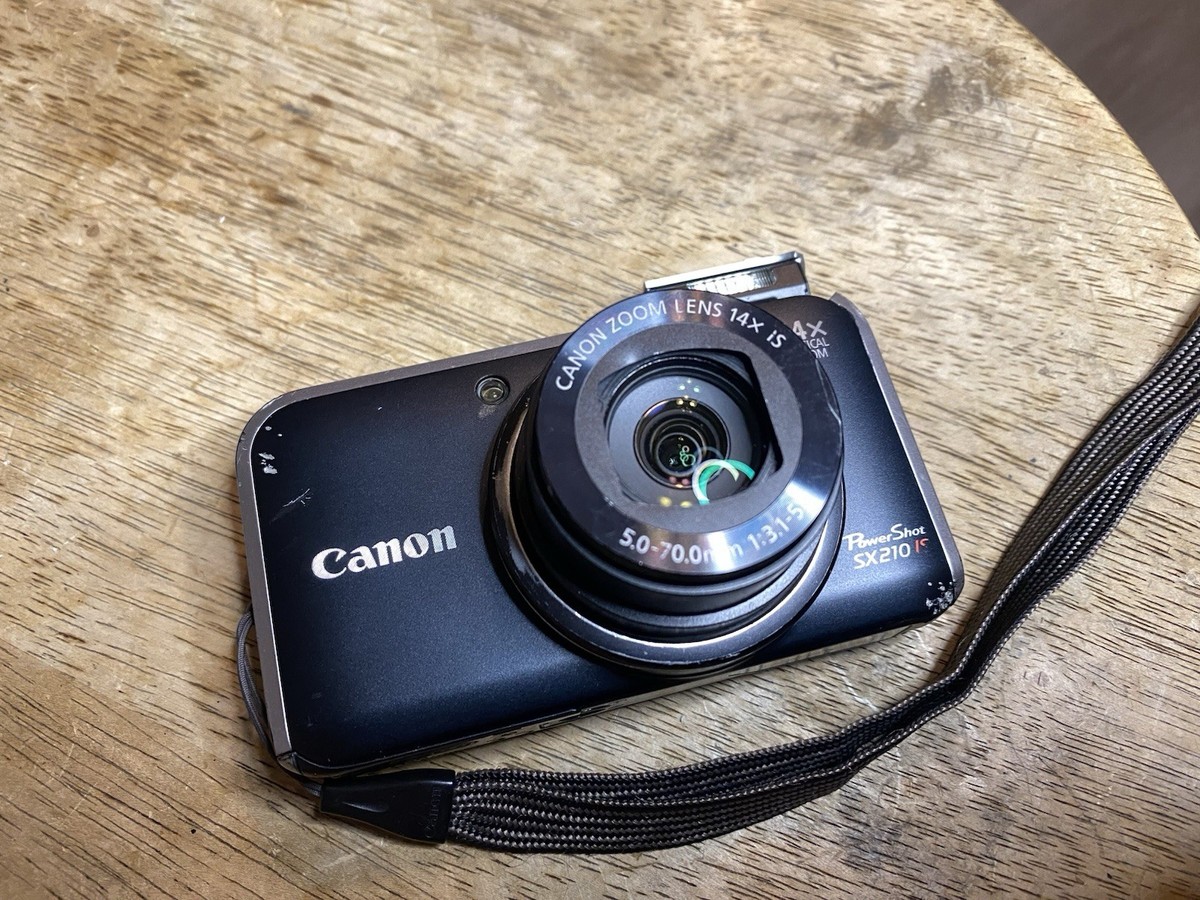 Canon PowerShot SX210 IS 14.1MP Digital Camera TESTED Working NO