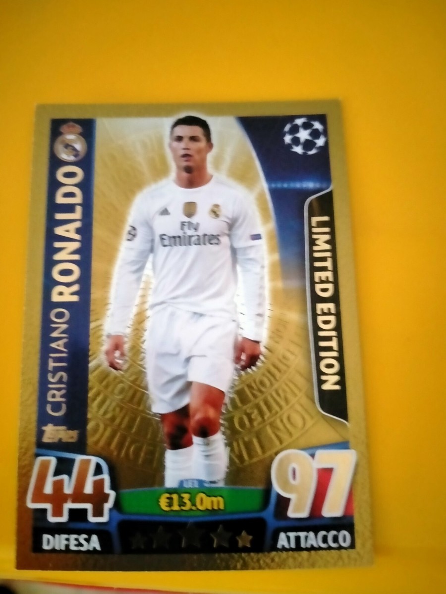 CARD LIMITED EDITION MATCH ATTAX CRISTIANO RONALDO REAL MADRID | eBay