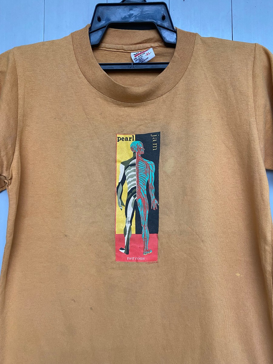 Vtg 90s Pearl Jam Nervous 70 % Water T shirt (resize) | eBay