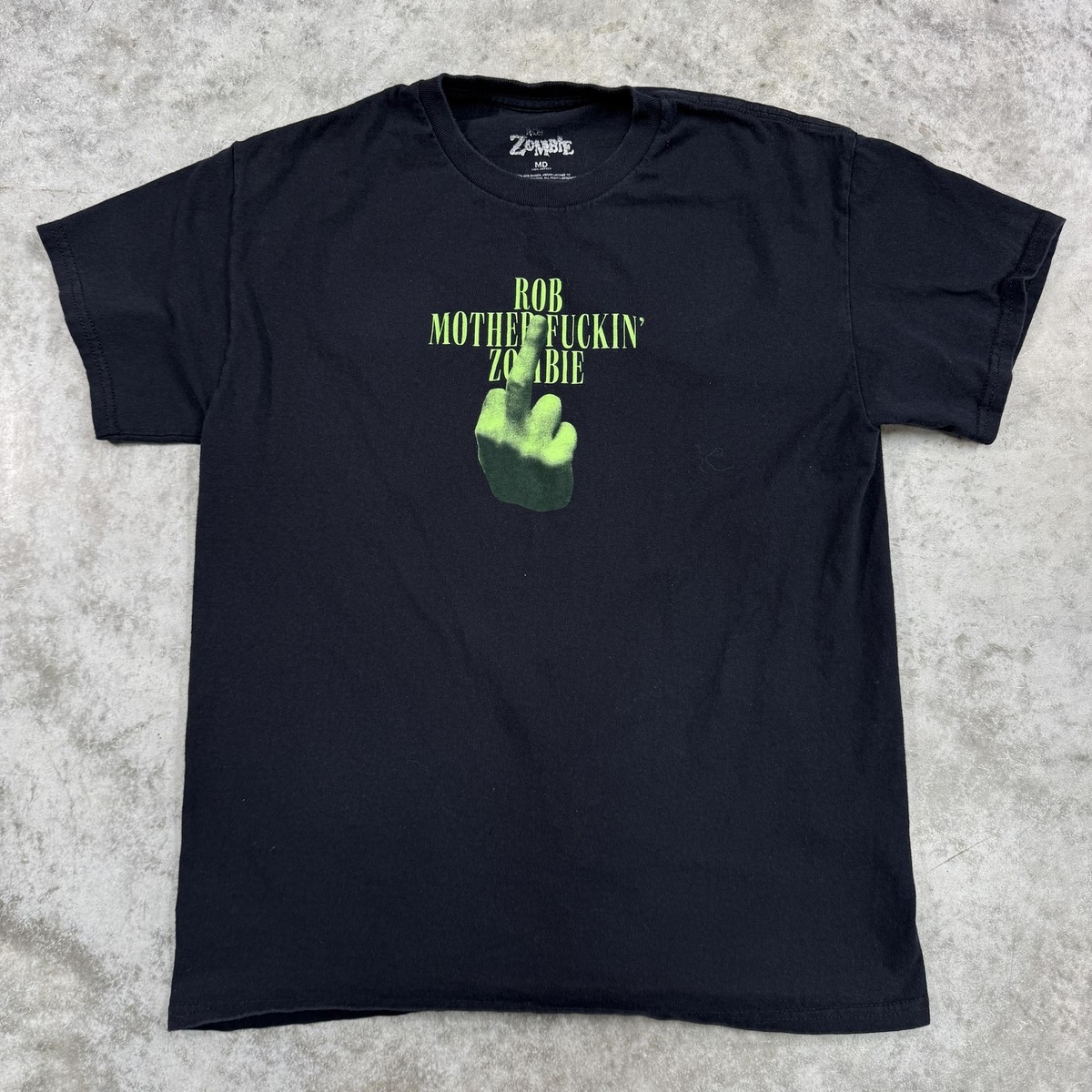 ROB ZOMBIE vintage band tee shirt 墨黒 ROB ZOMBIE vintage band tee