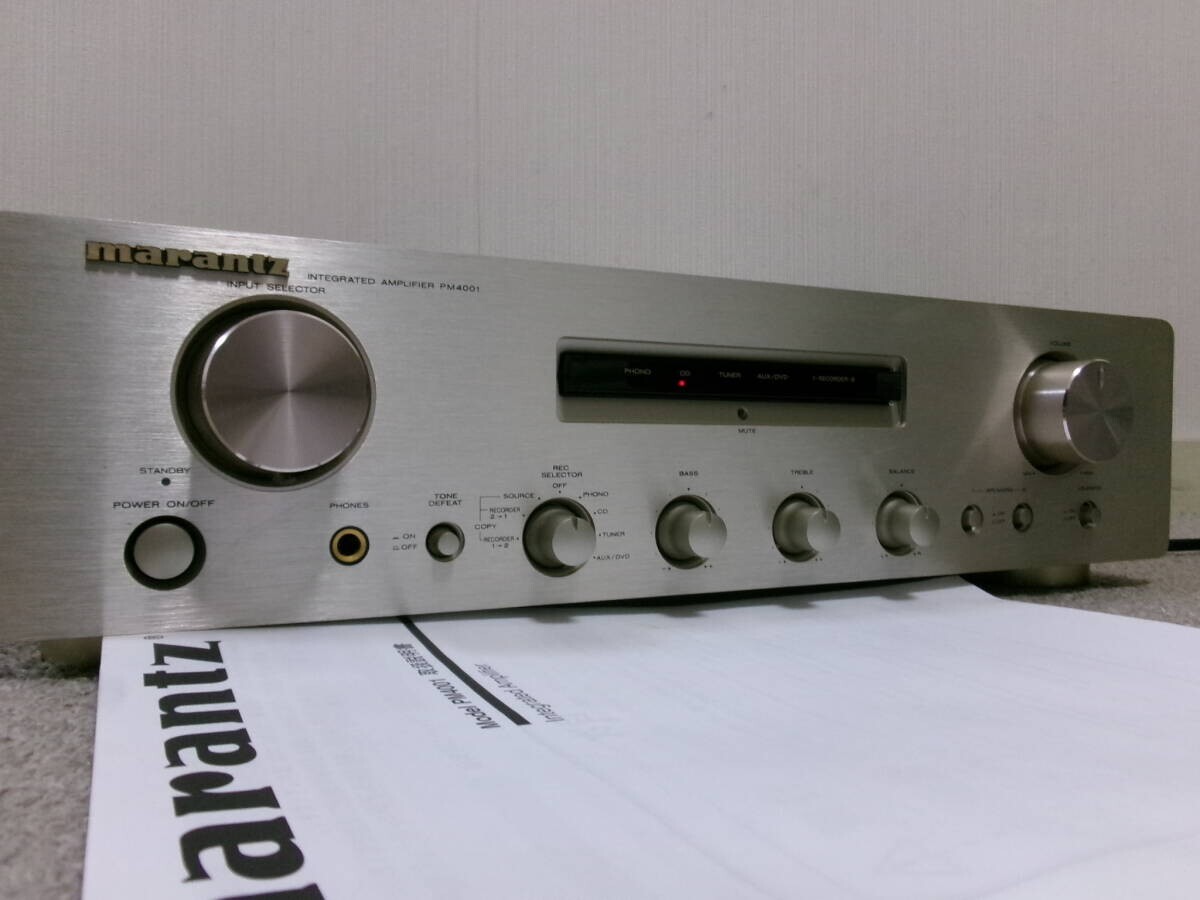 MARANTZ PM4001 Integrated Amplifier with Remote control & manual