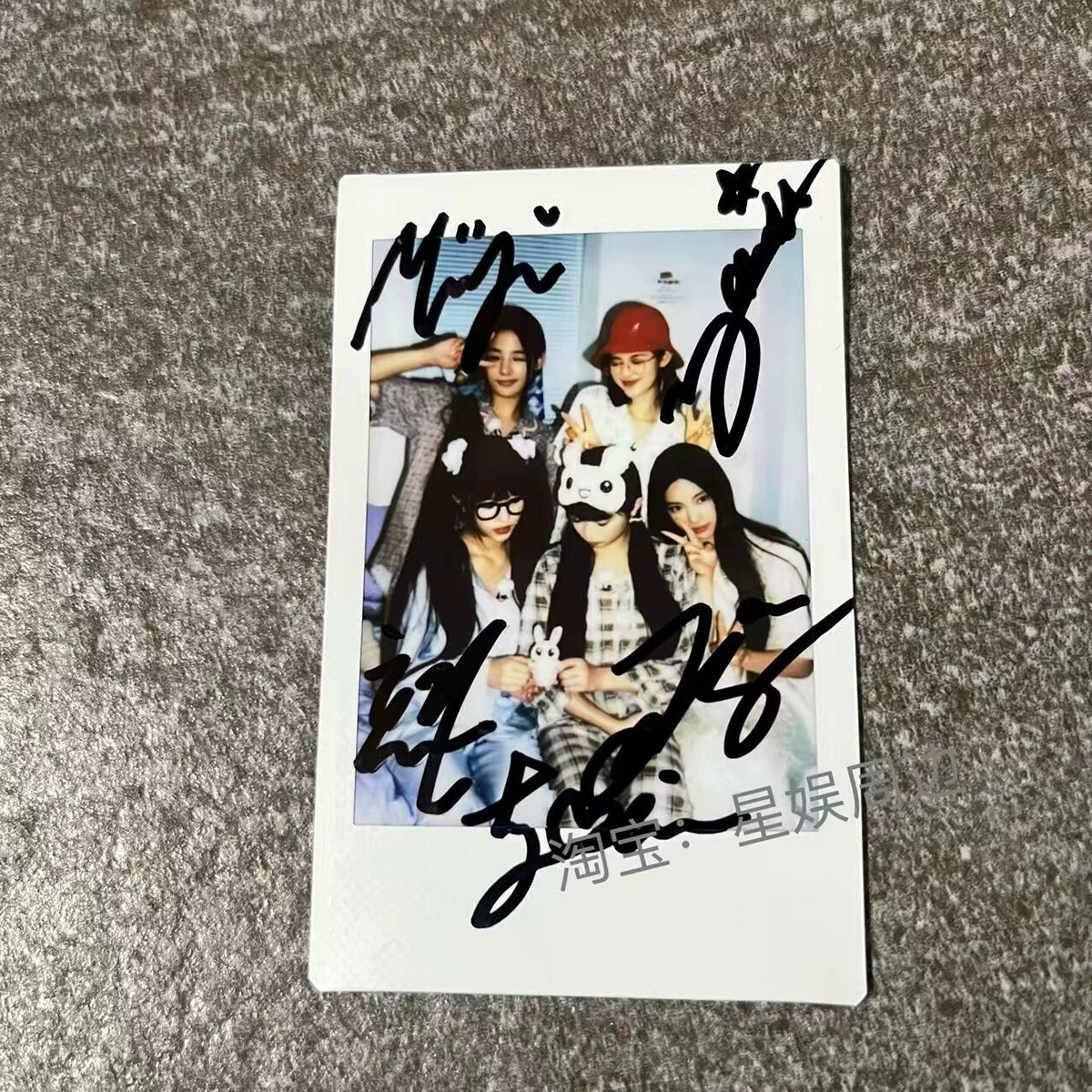 Newjeans Autograph Photos Polaroid Fidelity Signature Gift 3 Inch