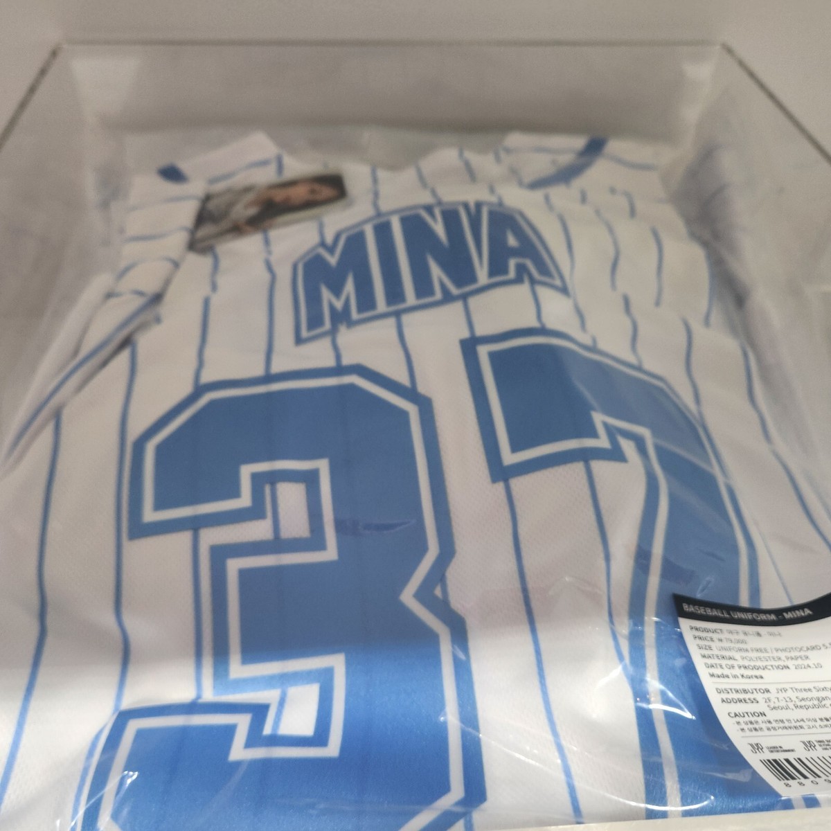 TWICE BASEBALL UNIFORM HOME 9ROUND ミナ TWICE BASEBALL UNIFORM