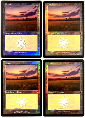 MTG 4X Plains *RETRO FRAME FOIL* Commander Masters 0439 NM Land | eBay