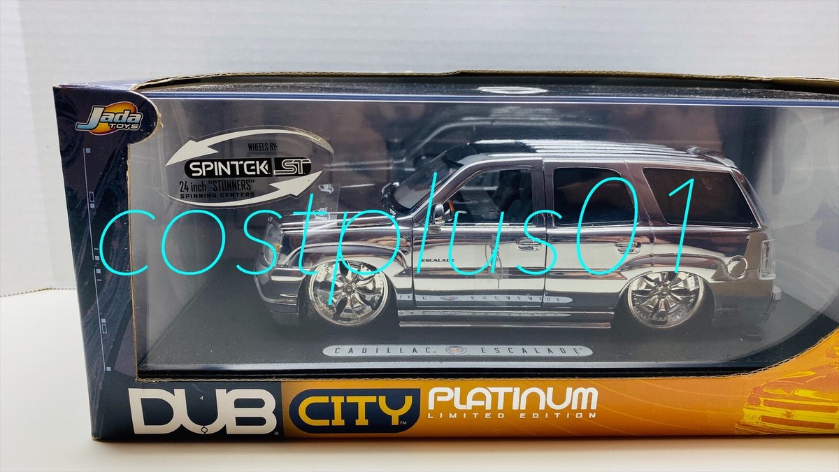 JADA DUB CITY PLATINUM CHROME CADILLAC ESCALADE 1:24 | eBay