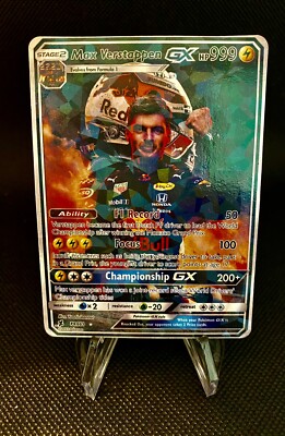 Max Verstappen F1 GX Pokemon Custom Sapphire Art Card. | eBay