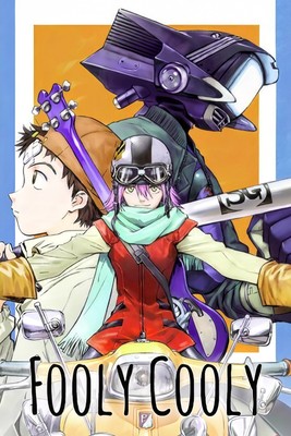 Fooly Cooly Anime Poster FLCL Print Haruko Haruhara Naota Nandaba