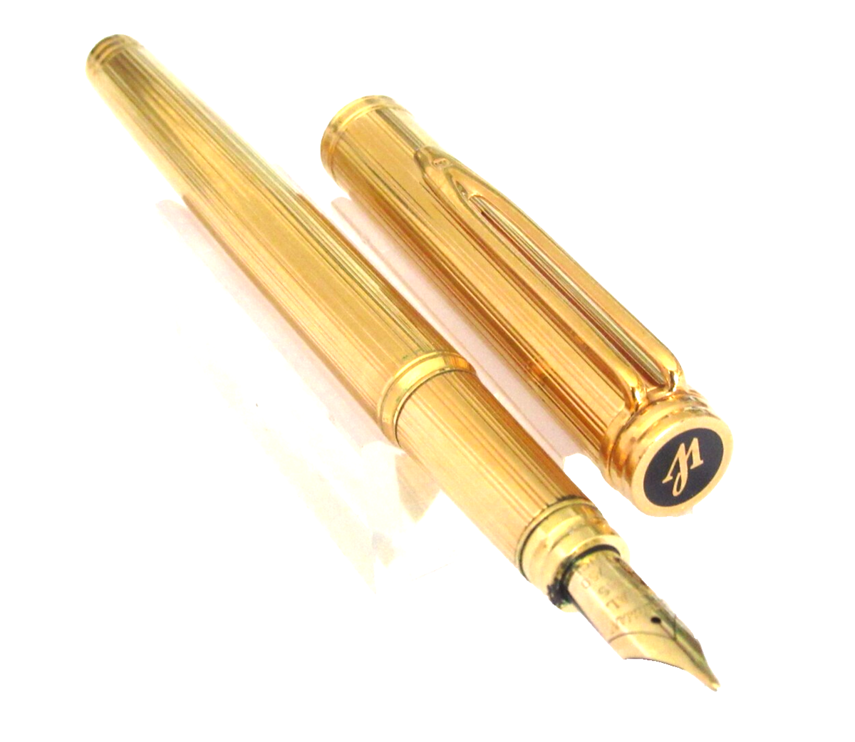 Waterman Gentleman Prestige Fountain Pen Gold Plated 18K Nib Q114