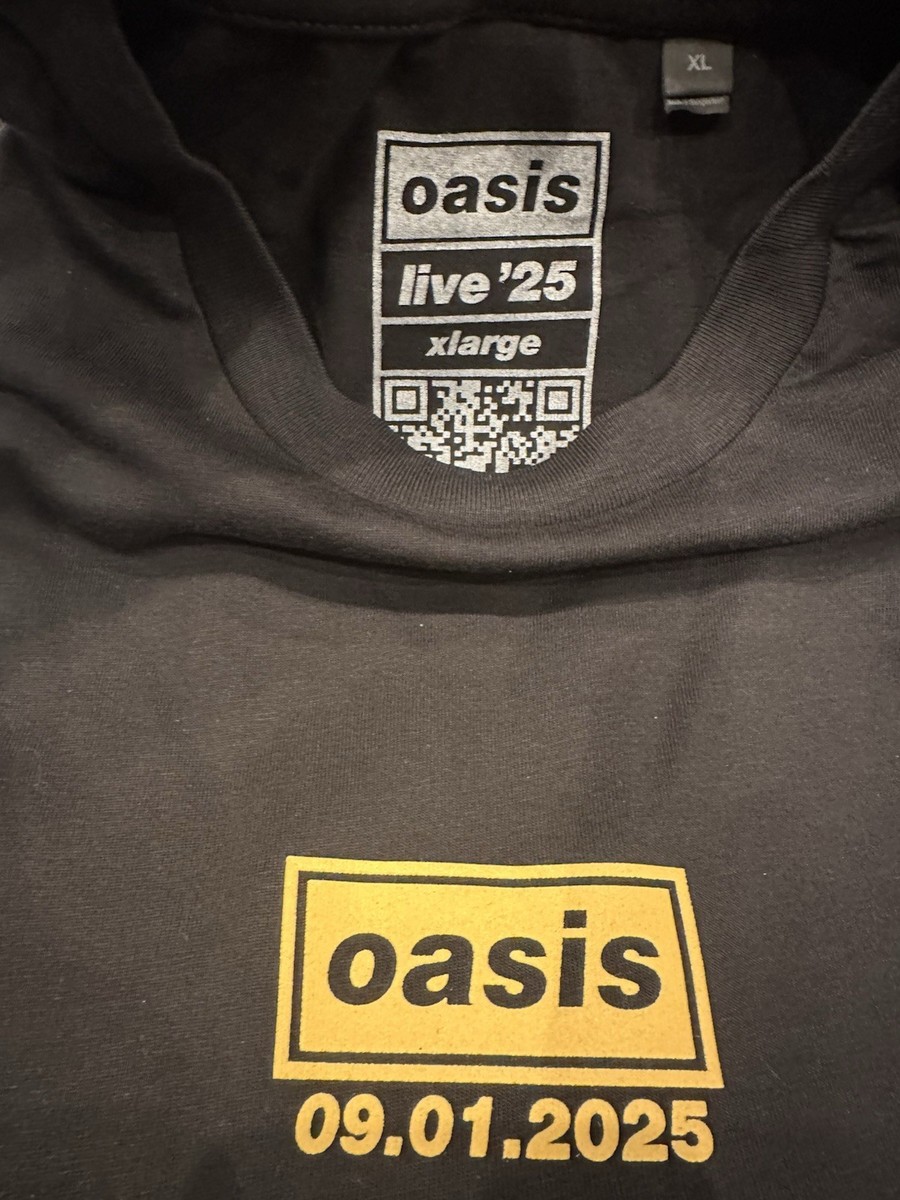Oasis Live '25 New Jersey Concert Limited Event Shirt XL MetLife