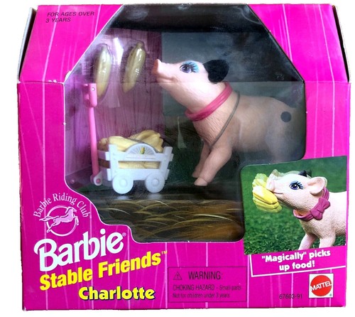 New Barbie Magical Pets Lizzie the Cow Friend of Nibbles 1997
