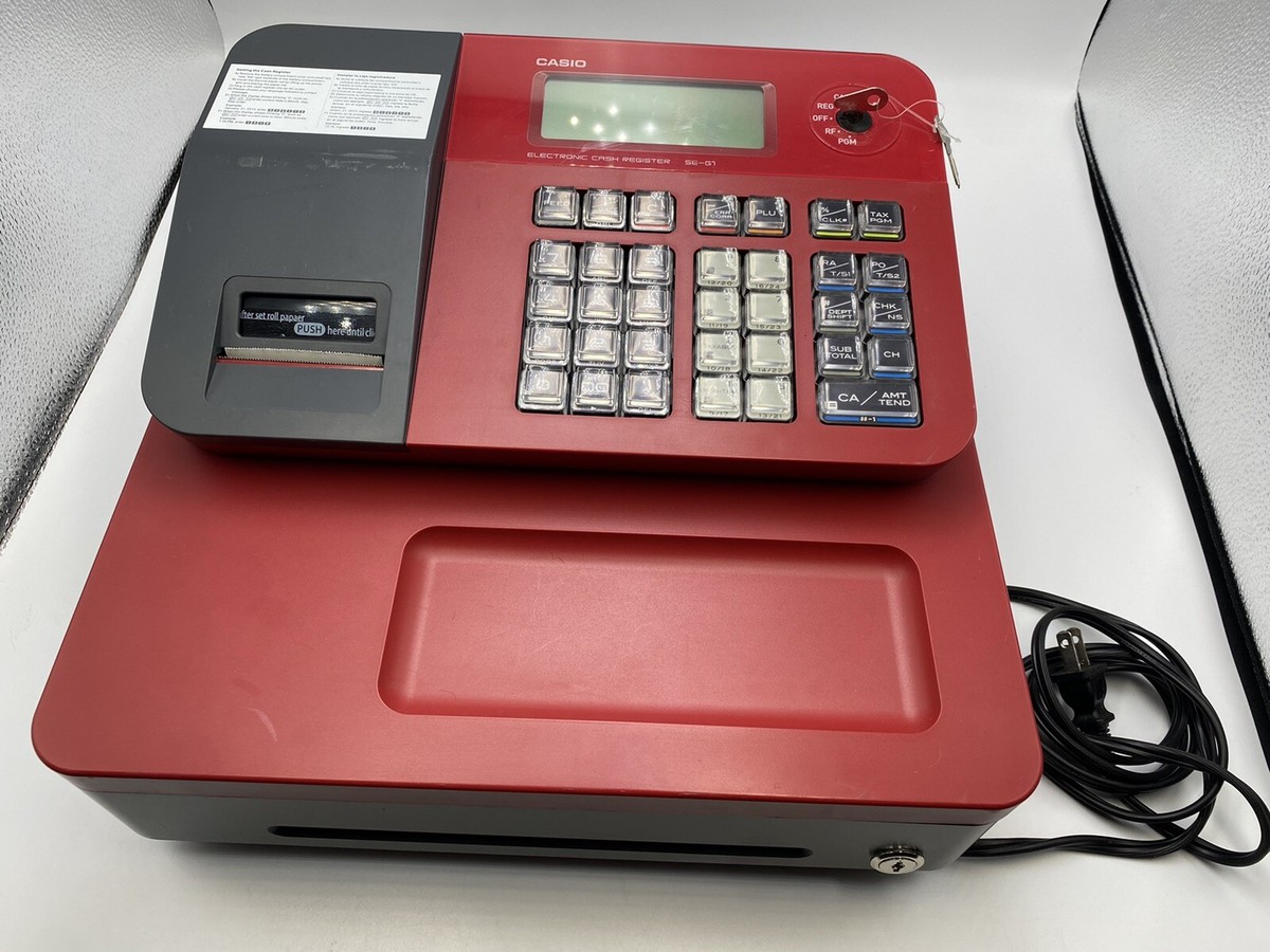 CASIO 電子レジスターSE-G1 / NL-100 動作品 レシート3個付き