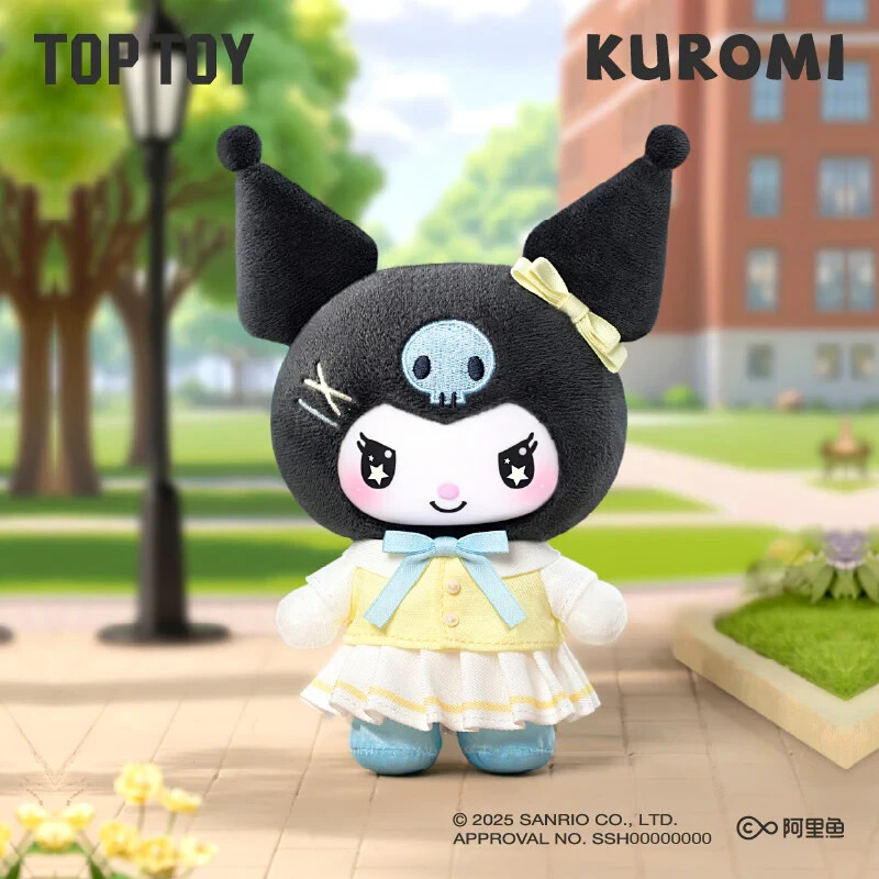 TOP TOY Kuromi School Uniform Series Plush Vinyl Blind Box Figure