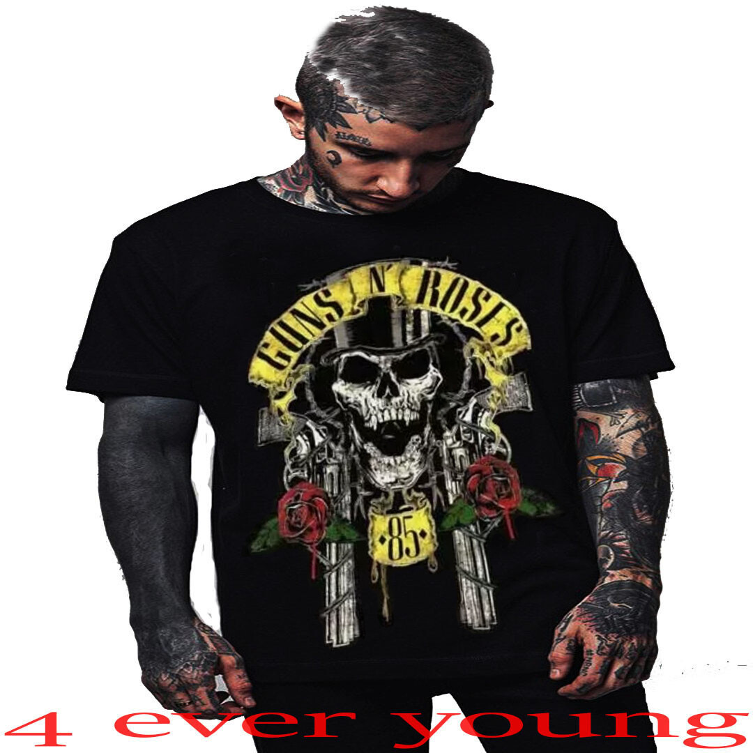 GUNS N ROSES SKULL 85 THE CLASSIC ROCK PUNK ROCK T SHIRTS | eBay