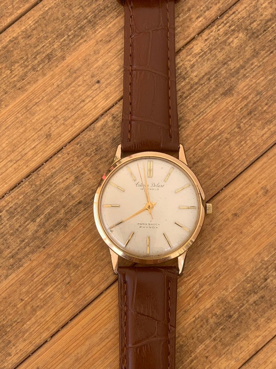 CITIZEN Deluxe PARA SHOCK PHYNOX 14K GOLD FILLED シチズン 手巻き