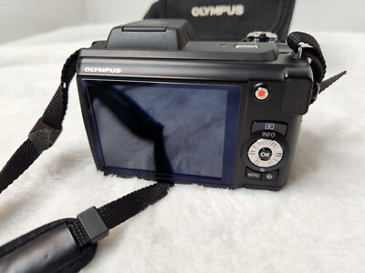 Olympus SP-610Uz 14MP HD Digital Camera w/22x Zoom (Black) Tested