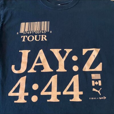 Jay-Z Tour Shirt 4:44 Promo Graphic Tshirt Long Sleeve Puma Album