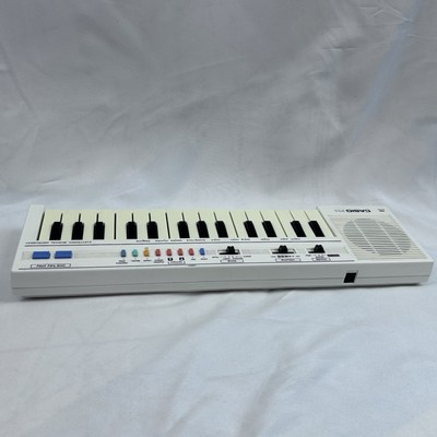 Casio PT-1☆ミニシンセサイザー☆ホワイト☆美品動作良好☆昭和レトロ
