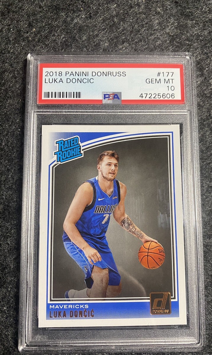 Luka Doncic Rookie Rc PSA 10 Donruss Rated Rookie Dallas Mavericks