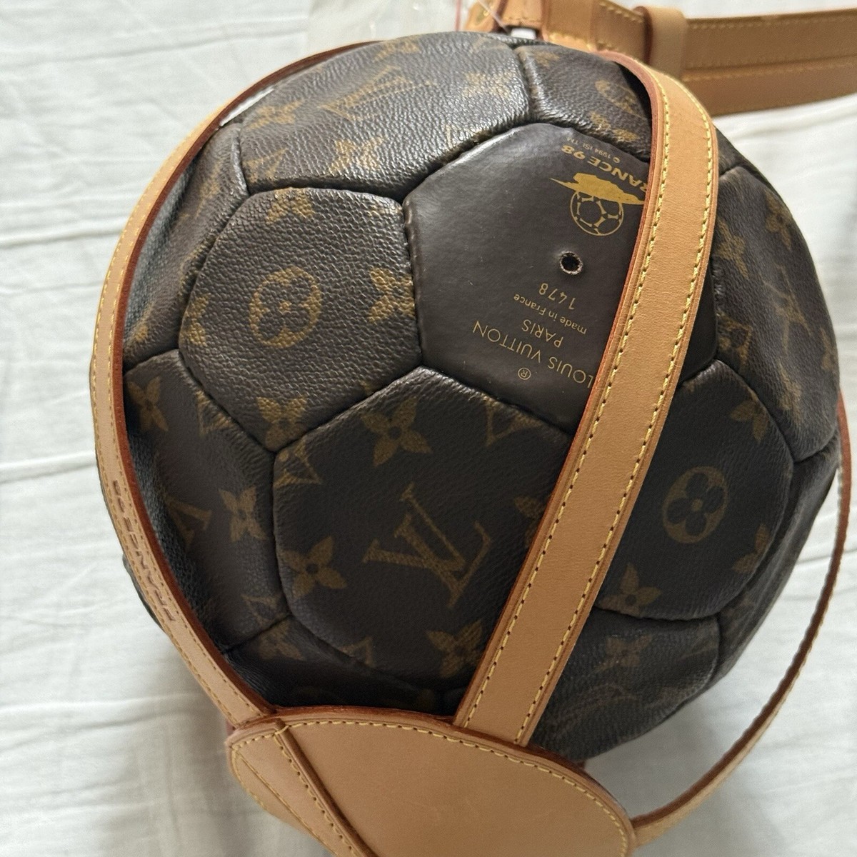 LOUIS VUITTON SOCCER BALL MONOGRAM 1998 WORLD CUP MEMORY M99054