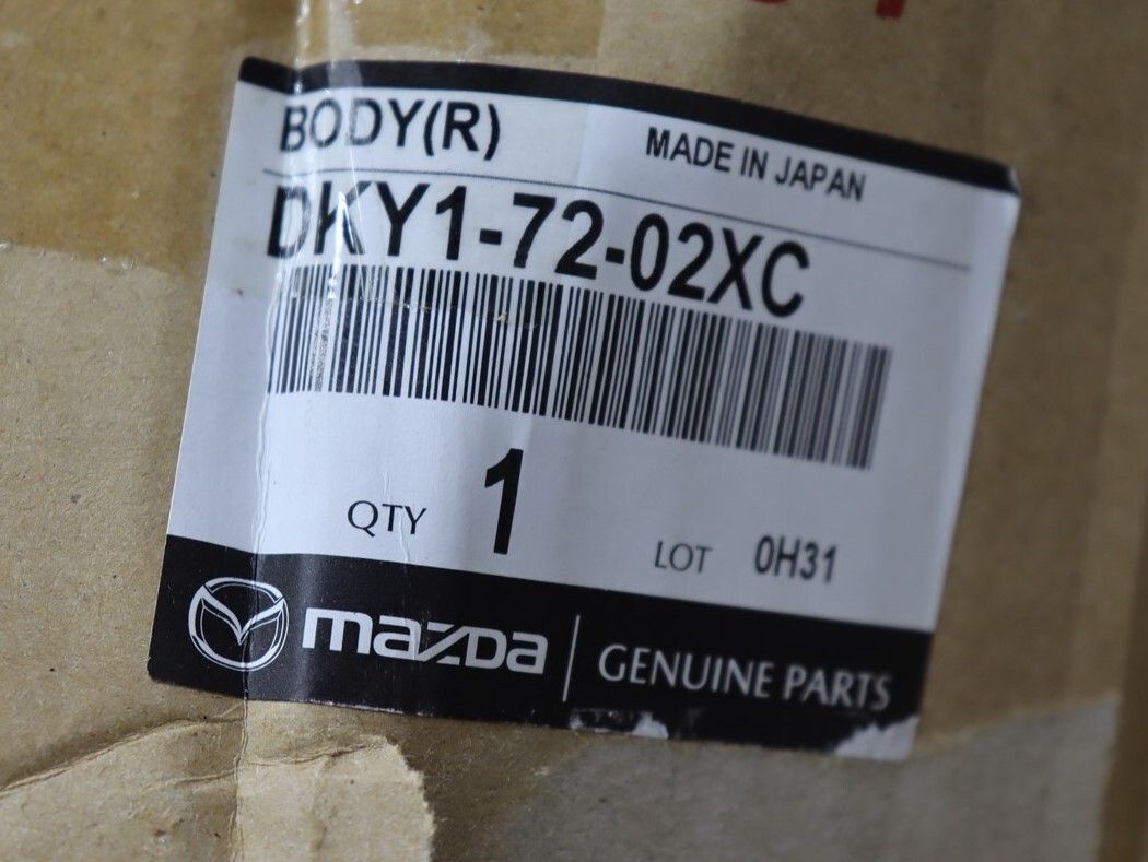 NEW OEM Mazda Passenger Side Rear Door Panel Shell DKY1-72-02XC