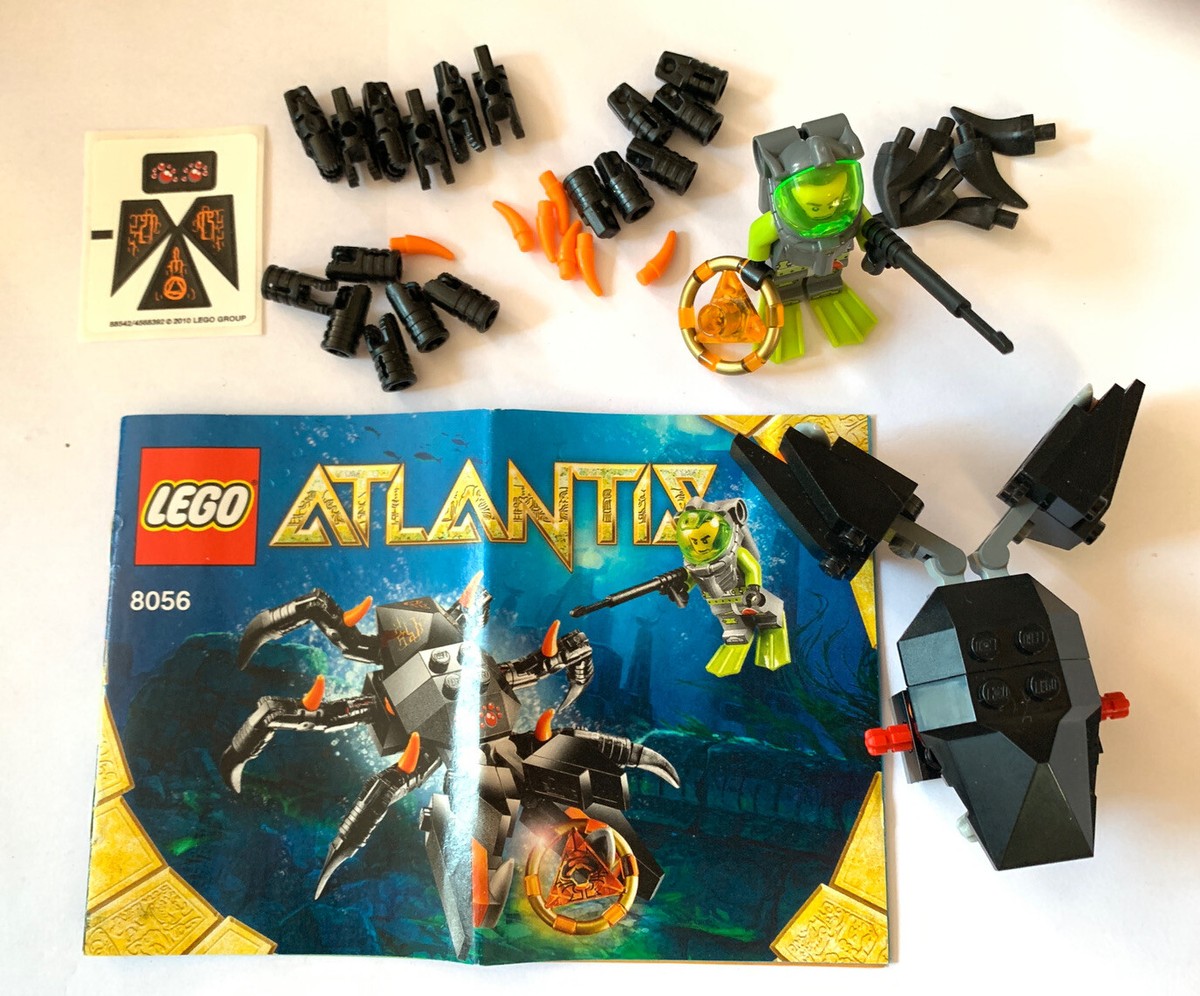 Lego Atlantis Monster Crab Clash Set 8056 Complete Minifigure