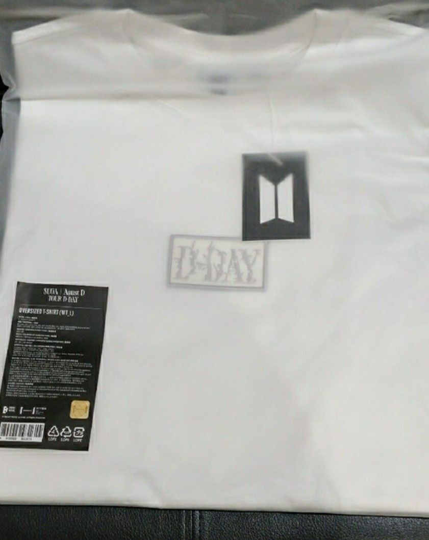 アイドル SUGA Agust D TOUR D-DAY OversizedShirt L BTS SUGA AGUST D