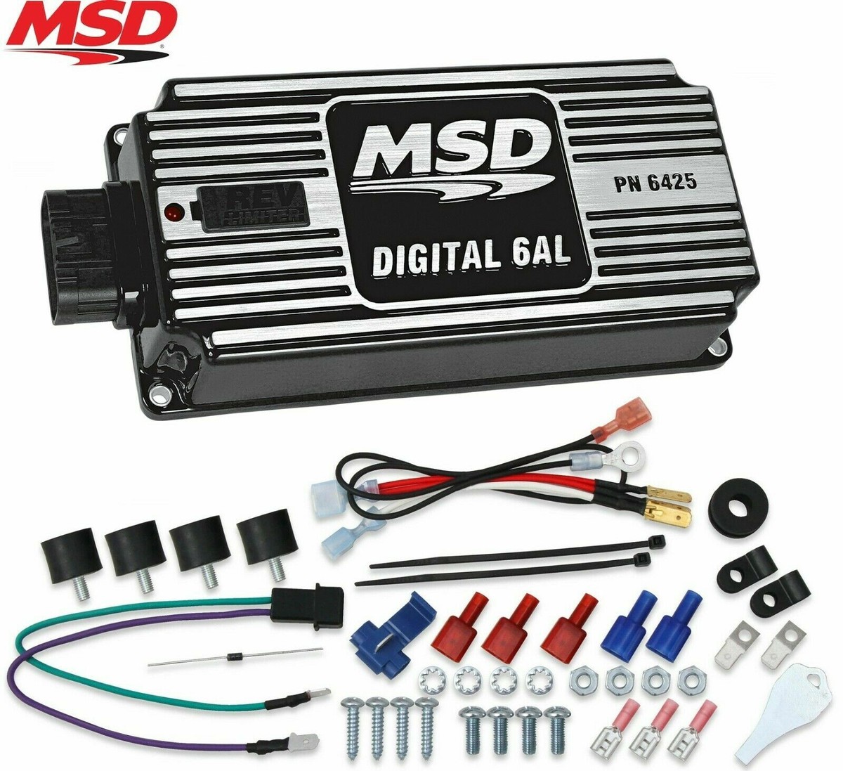 MSD 64253 6AL Ignition Box Digital 6AL with Rev Limiter SBC BBC
