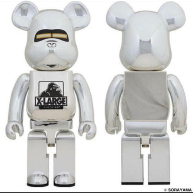MEDICOM TOY BE@RBRICK SORAYAMA 2G SILVER