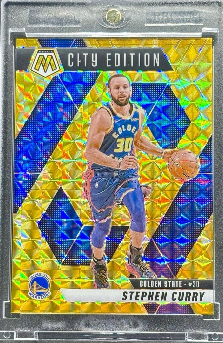 Stephen Curry RARE GOLD MOSAIC REFRACTOR INVESTMENT CARD PANINI