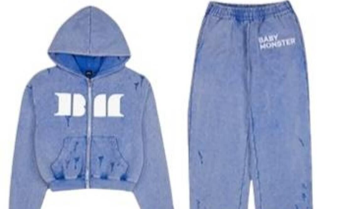 BABYMONSTER ベビモン Hello ソウルコン フーディー ブルー M