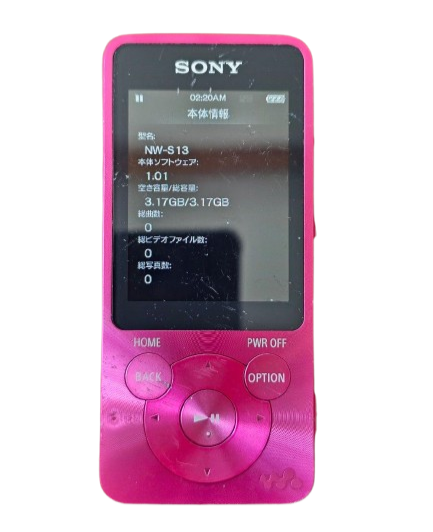 Sony Walkman NW-S13 4GB MP3 Digital Player Vivid Pink Tested