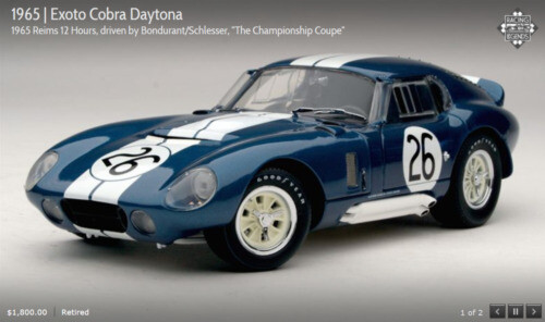 EXOTO 1/18 Chaparral 2F Daytona 1967 Diecast Model Polished Finish