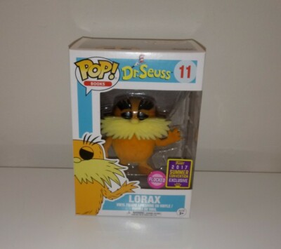 FUNKO Pop! Books Dr Seuss Lorax Flocked #11 Vinyl Figure 2017