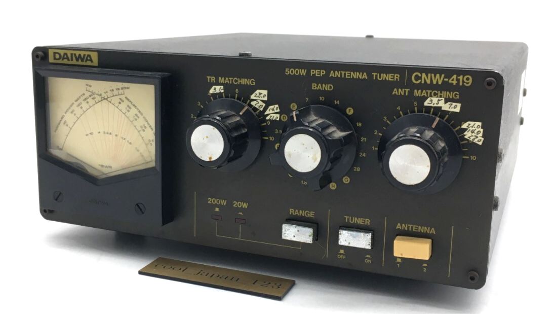 Daiwa CNW-419 200W WARC 1.8-30MHz Ham Radio Antenna Tuner complete