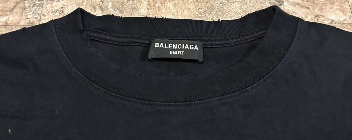 Balenciaga Unifit Free Black T-Shirt Sz L | eBay