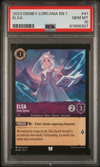 PSA10 ディズニー ロルカナ エルサ エンチャンテッド m*p様 【ars10