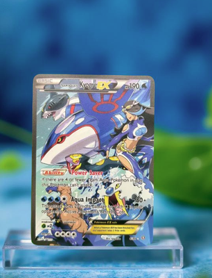 Team Aqua's Kyogre EX Gold Metal Pokemon Card Collectible Gift