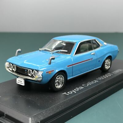 Mini Car Toyota Celica 1600GT 1970 Blue 1/43 Scale Box Display