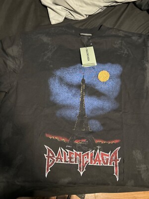 unisex graphic t shirt Balenciaga Paris moon shirt | eBay