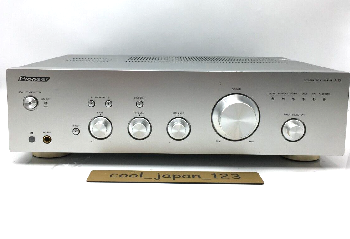Pioneer A-10 Integrated Amplifier Working Tested Used 100V from