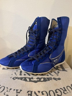 Mizuno ボクシングシューズ 青 MIZUNO Boxing shoes (long type) Blue