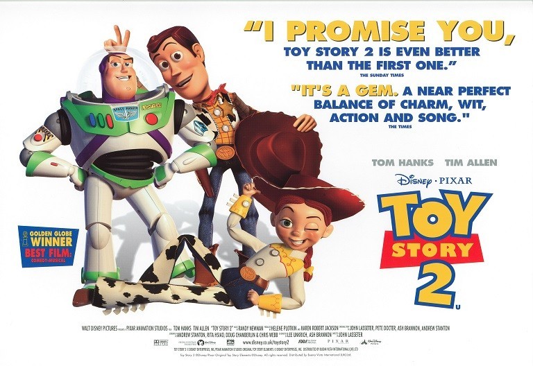 Toy Story 2 movie poster - Disney, Pixar - 12 x 16 inches - Woody
