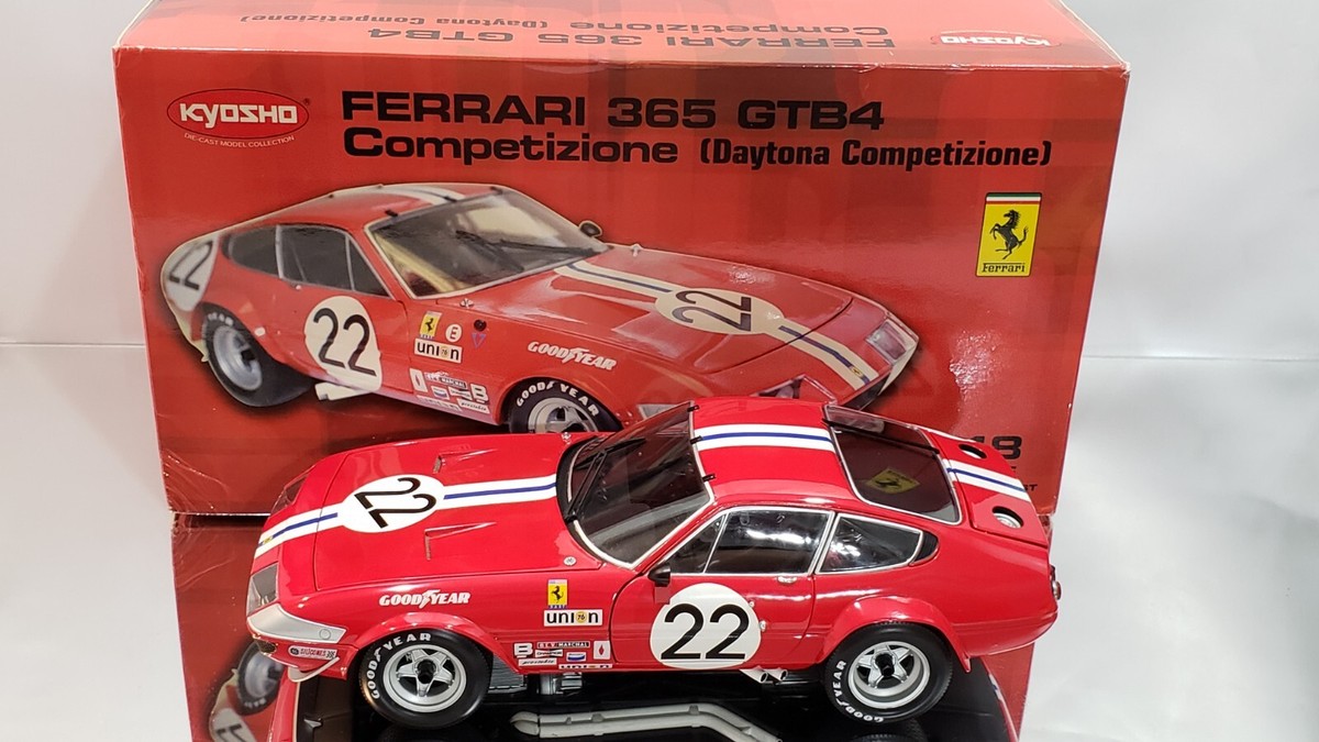 1/18 KYOSHO FERRARI 365 GTB4 DAYTONA COMPETIZIONE RACE CAR RARE