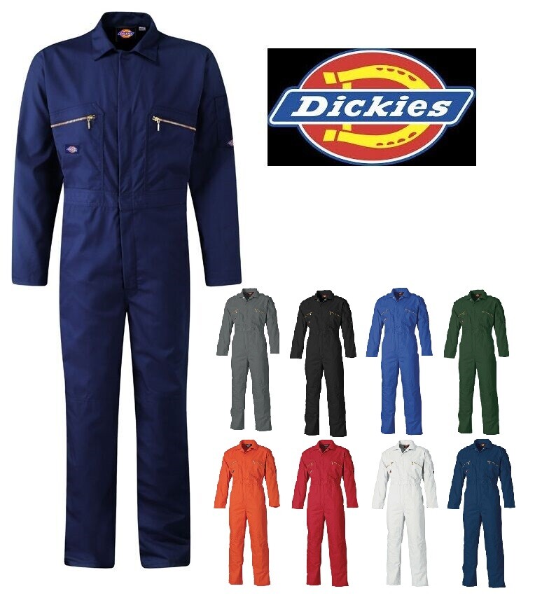 MENS DICKIES REDHAWK ZIP FRONT COVERALL OVERALLS BOILERSUIT WD4839
