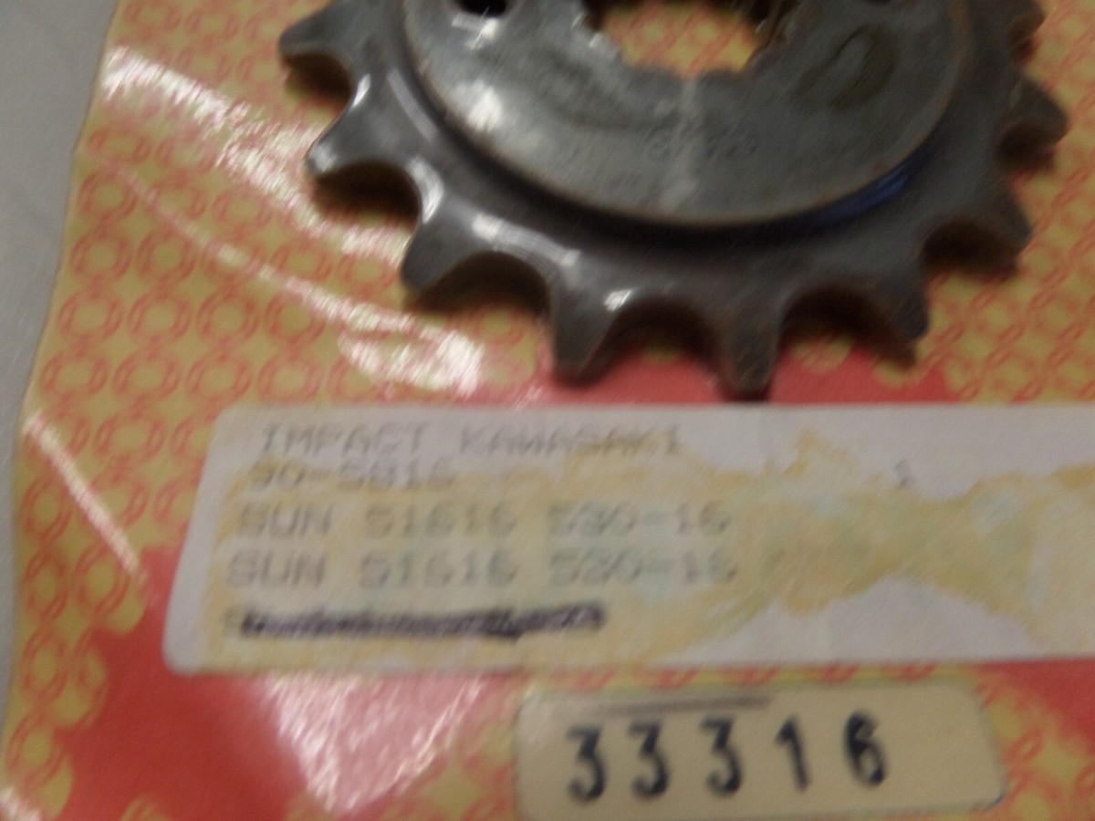NOS Power Drive Sprocket 16T Fits Kawasaki 1984-86 ZX900A 92-95