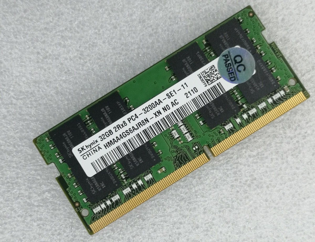 SK Hynix 32GB DDR4 3200 Laptop SO-DIMM RAM 2Rx8 PC4-25600 for DELL