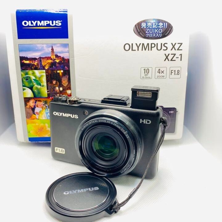 Olympus Stylus XZ-1 Digital Camera box battery manual Black