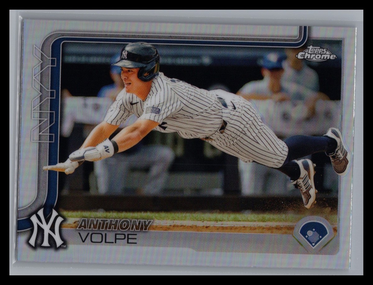 2025 Topps Chrome #162 Anthony Volpe Refractor Parallel New York